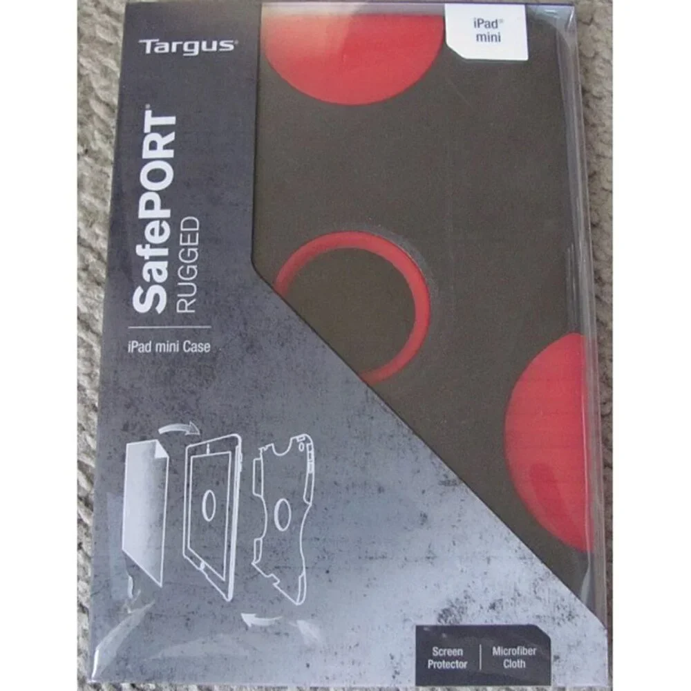 NEW Targus SafePORT Rugged Apple iPad Mini Case & Screen Protector! THD04705U